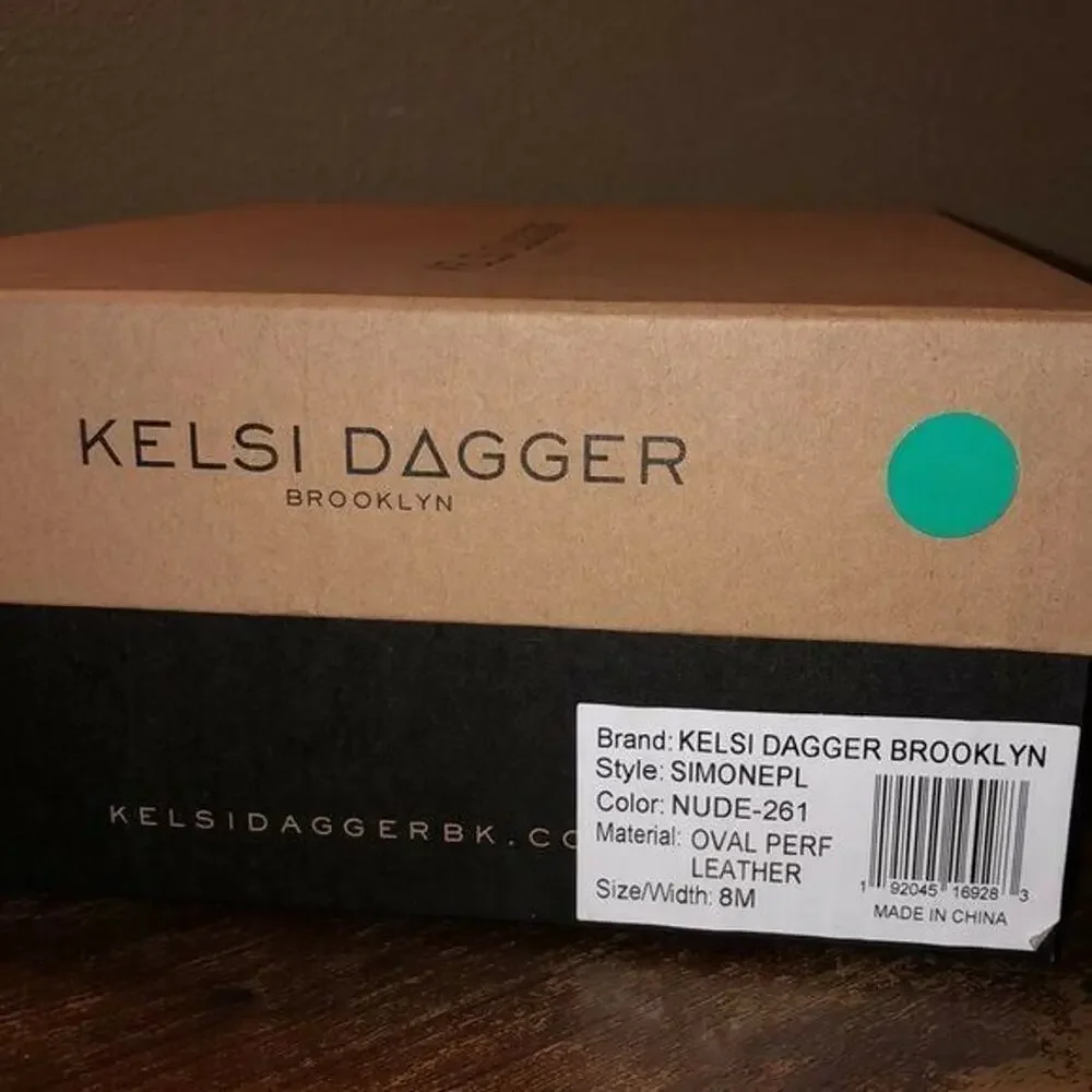 Kelsi Dagger Simone Nude Peep Toe Booties Perforated Block Heel 8 NWT Boho Chic